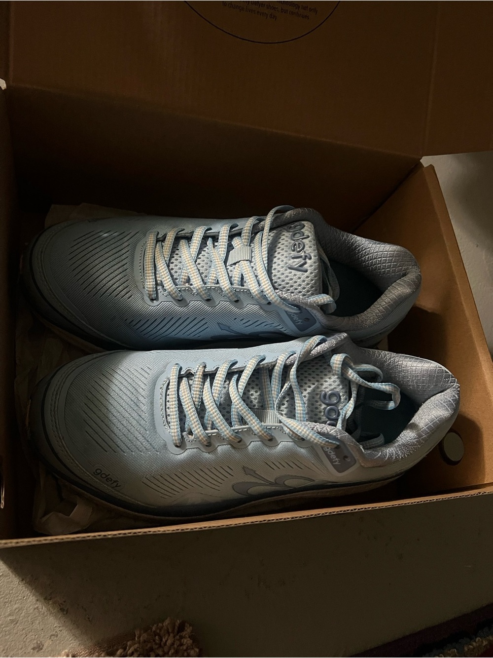Women's Light Blue orthopedic  walking shoe TB9024 size 8. W box. Worn 2 x.